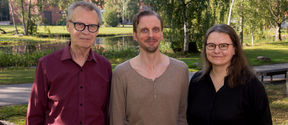From left: Mikko Sams, Pärttyli Rinne and Linda Henriksson.